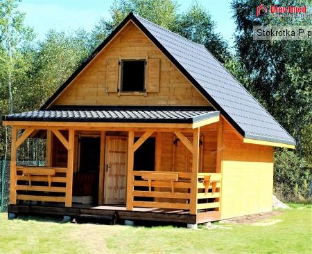 Dom drewniany Stokrotka P pow: 29,48m2 + Taras 15,45 m2